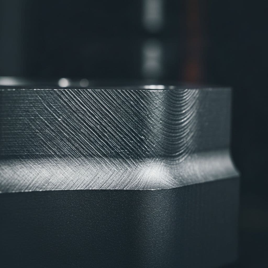 Example of an as machined part in Aluminum - front view