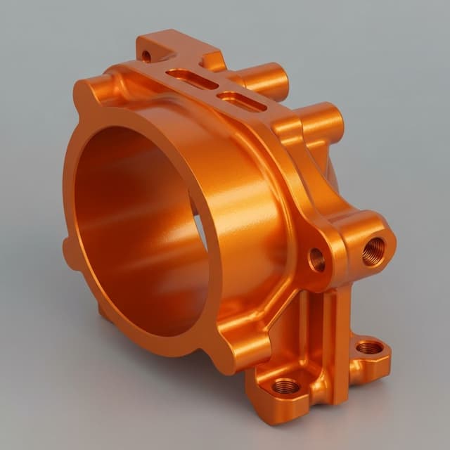 RAL color powder coated part